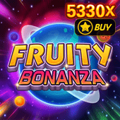 Fruity Bonanza game icon with colorful fruit symbols
